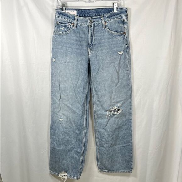 GAP Low Rise Stride wide Leg Denim Jeans 27 / 4 - Picture 1 of 5